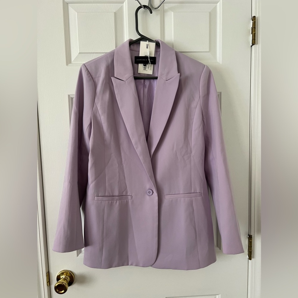 Endless rose lilac blazer and short set NWT